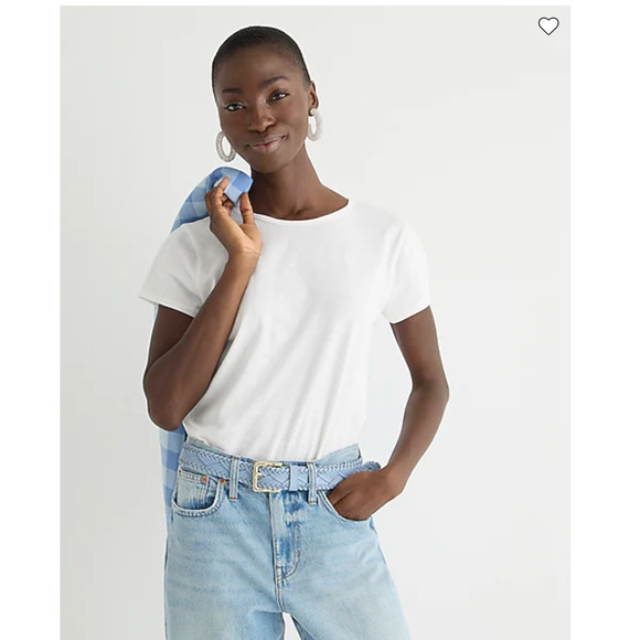 NWT J. Crew Black Slim-Fit Organic Slub Cotton Crewneck T-Shirt - Picture 8 of 8